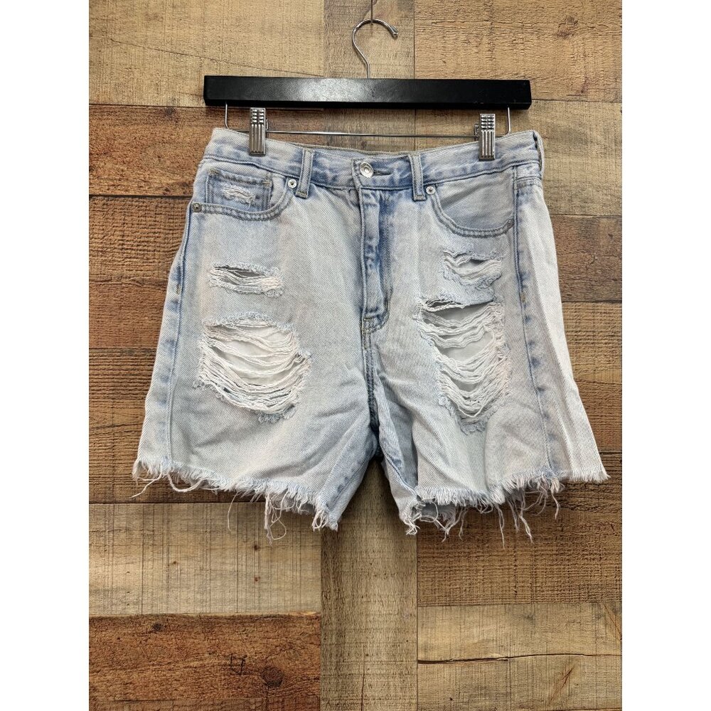 American Eagle Mom Shorts Size 2 Frayed Hem Distressed - Picture 1 of 8